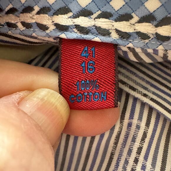 Robert Graham Men’s Long Sleeve Button Down Shirt Size 41/16 - Picture 8 of 9